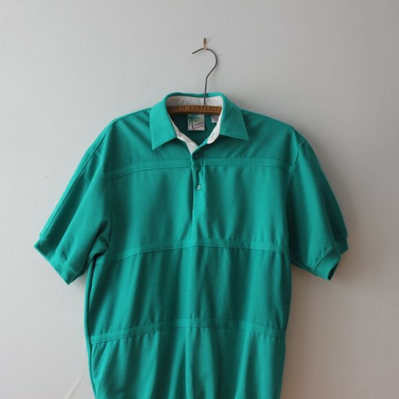 Vintage Turquoise Polo Shirt - Picture 4 of 9